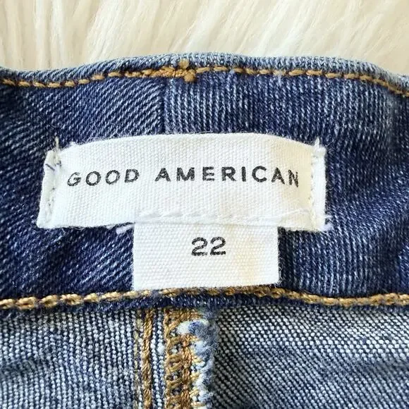 Good American Women’s Good Legs Skinny Jeans Dark Wash Size 22 G4890 - Picture 4 of 6